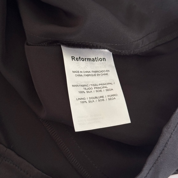 Reformation Lanelle Silk Dress Size 4 - Picture 5 of 5